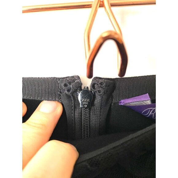 Ralph Lauren Purple Label Sylvia Tulle MaxiSkirt sz 2 black silk organza formal - Picture 13 of 17